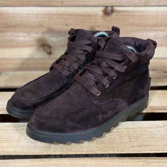 Sorel Madson MOC Toe Waterproof Boots, 5Y, Brown Leather - Picture 1 of 13